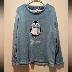 Blue Penguin Fleece Pullover